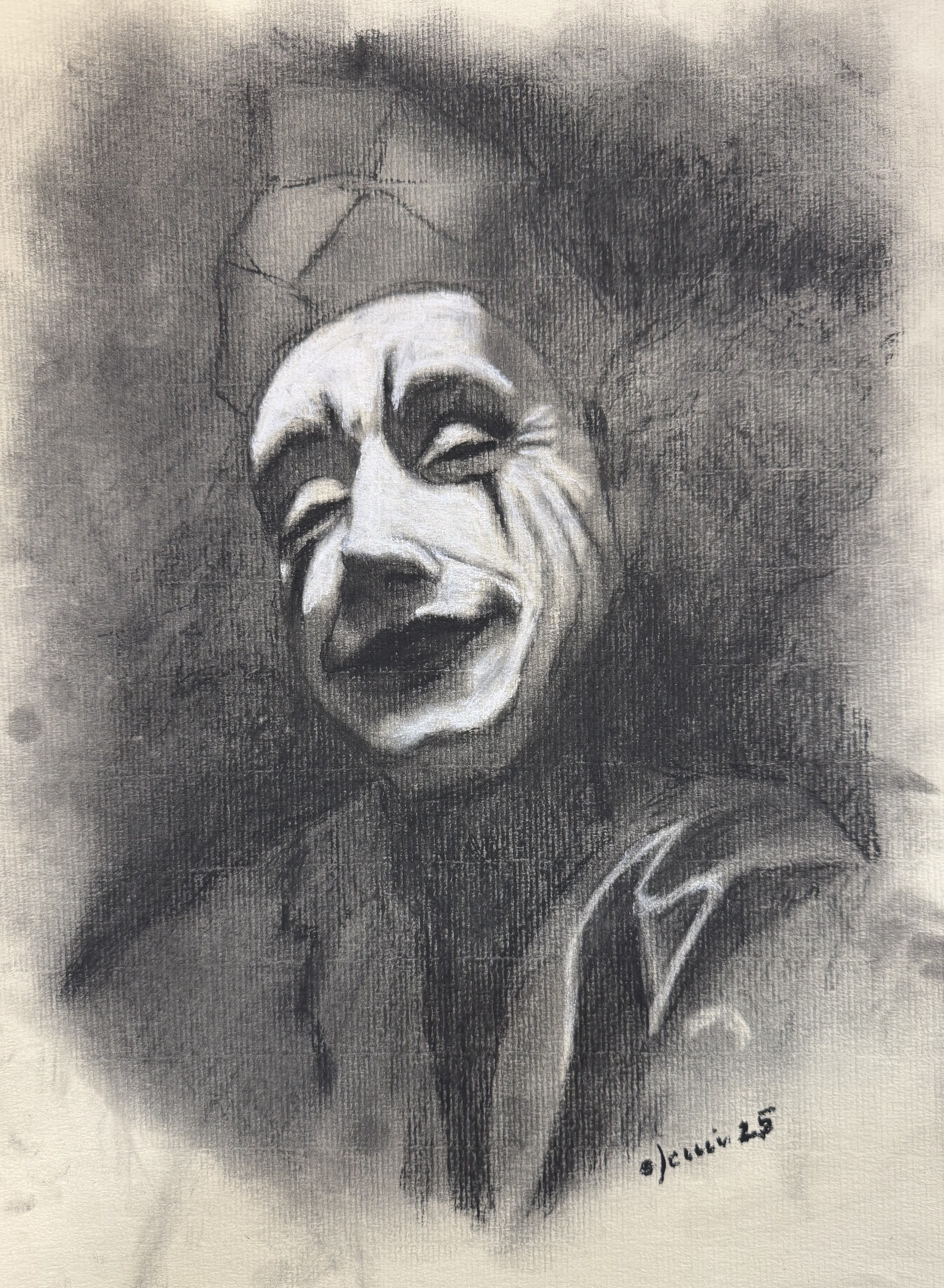 Boceto de retrato de arlequín